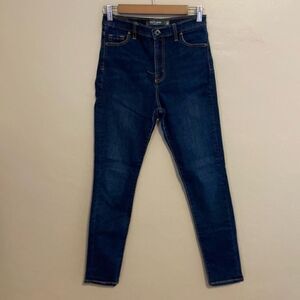 Outland Denim Harriet hi rise skinny darker wash  denim jeans 28
